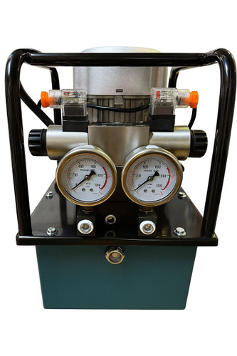 پمپ هیدرولیک برقی دو طرف با شیر برقی 700 بار مدل PEA-8D برند زوپر