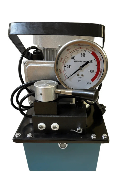 پمپ هیدرولیک برقی دو طرفه با شیر دستی 700 بار مدل PEB-8D برند زوپر ZUPPER