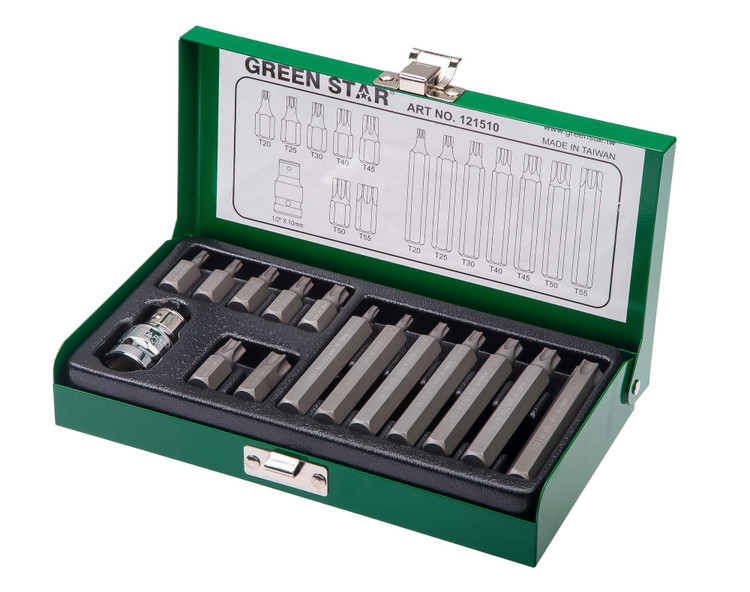 جعبه آلن ستاره ای گرین استار T-20 تا T-55 کوتاه و بلند 15 پارچه مدل 121510