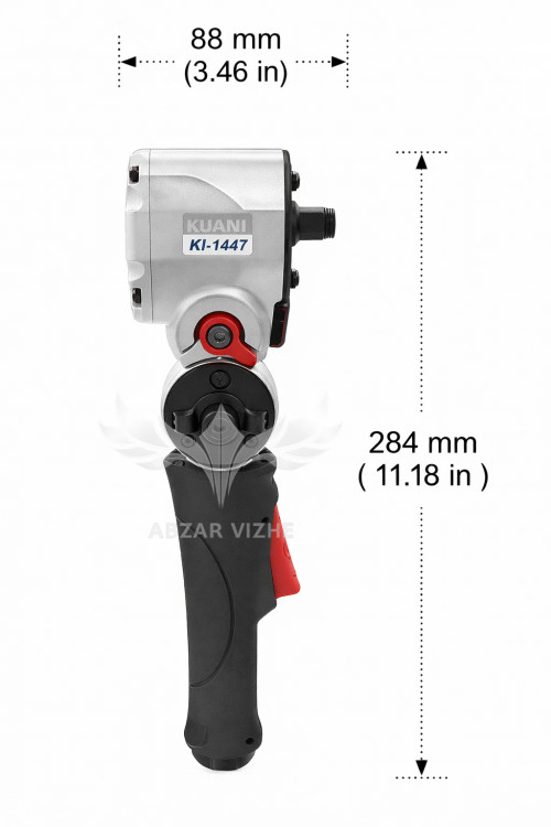 بکس بادی درایو 1/2 اینچ تاشو قفل شونده 610 نیوتن متر مدل KI-1447 برند Kuani