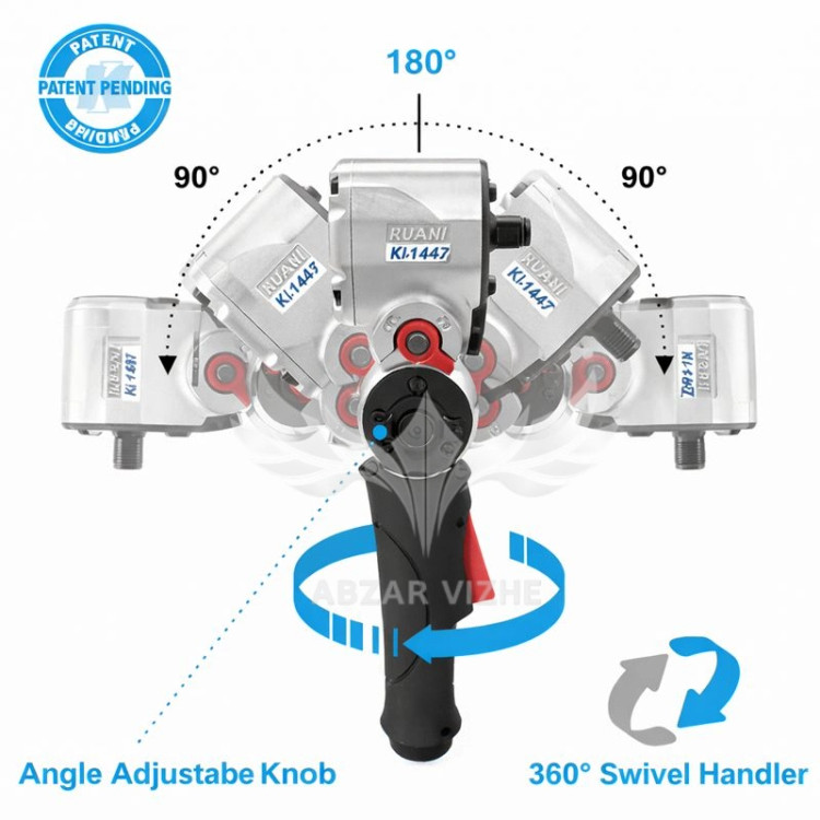 بکس بادی درایو 1/2 اینچ تاشو قفل شونده 610 نیوتن متر مدل KI-1447 برند کوانی