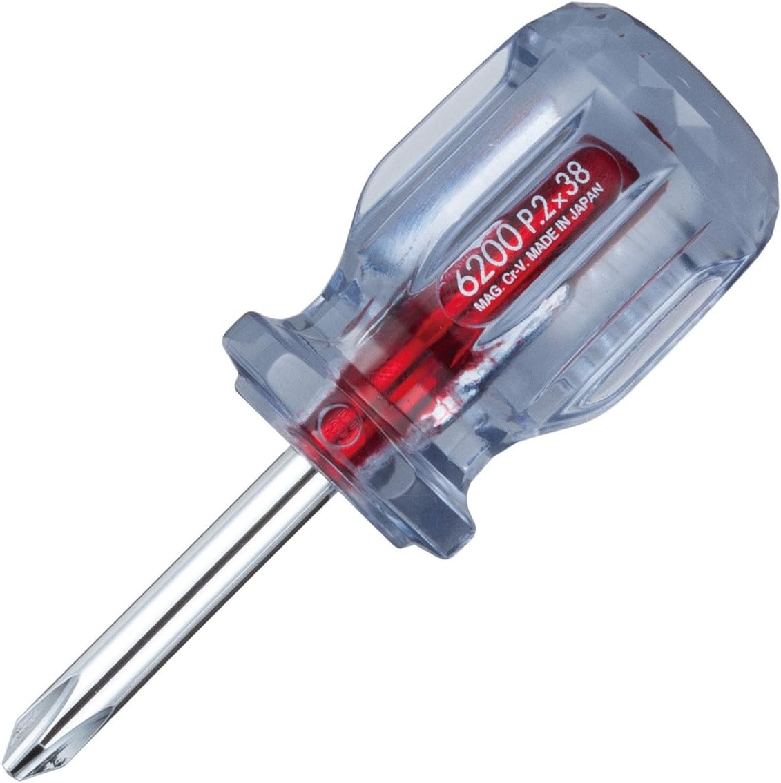 پیچ گوشتی چهارسو مدل (PH NO.0 2*38) 6200 برند وسل VESSEL ژاپن