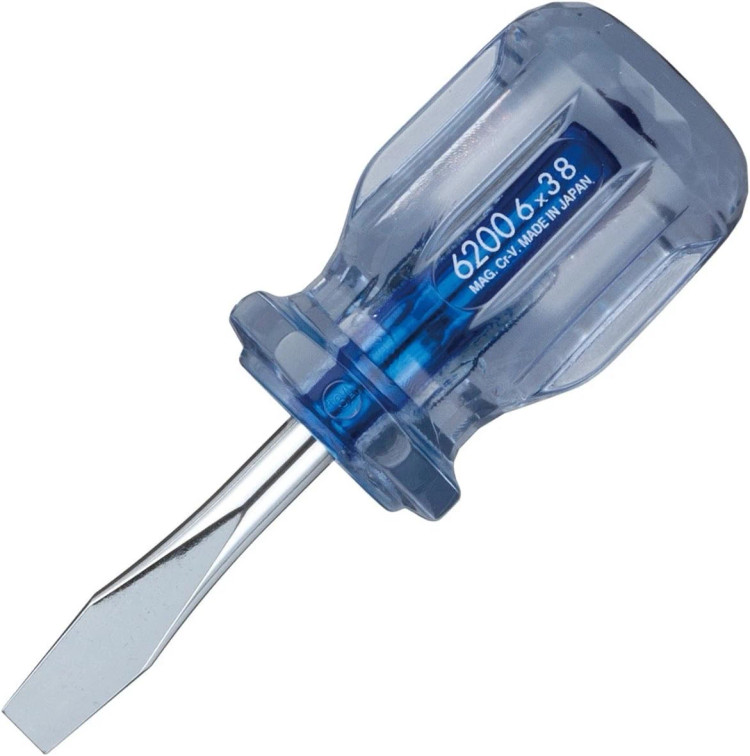 پیچ گوشتی چهارسو مدل (SLOTTED 6*38) 6200 برند وسل VESSEL ژاپن